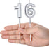 16th Birthday Candles - Happy Birthday Cake Numeral Candles Topper Decoration for Wedding Anniversary