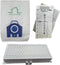 10 GN Bags + 1 HA30 HEPA Filter Bundle for Miele Classic C1 Canister Vacuum Cleaner S2 S400 S600, 4 Filters