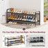 2-Tier Closet, 18-Pairs SLEEPING LAMB Long Shoe Organizer for Stackable Wide Shoe Rack Holds Low Shoe Shelf Storage