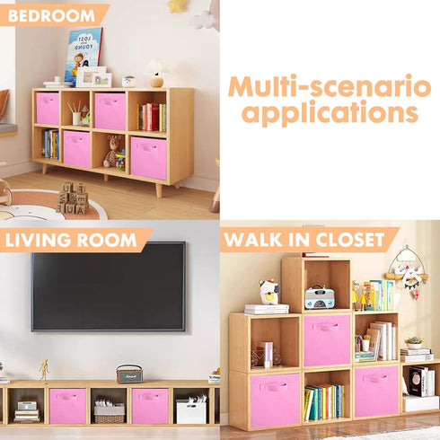 ShellKingdom Storage Bins - Foldable Fabric Storage Cubes and Cloth Storage Organizer Drawer for Closet and Toys