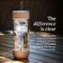 16 oz Ember Cold Tumbler Insulated Glass Iced Coffee Cup with Straw & Spill-Proof Lid, Keeps Drinks Cold, Eliminates