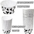 100 Pcs Cow Print Cupcake Liners Case Cow Baking Cups Cow Print Cupcake Wrappers Holders Ice Cream Cups Waterproof and Greaseproof for High Temperature, Noraml, Black/White by EaciTown