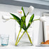 Aoderun Book Vase for Flowers Clear Glass Vase for Book Lovers Unique Flower Vase for Bookshelf Living Room