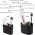 rejomiik Thick Resin Toothbrush Holders, Bamboo Bathroom Countertop Organizer for Toiletries and Beauty Accessories