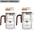 600ml/20.3oz (20.3oz) Tea Pot- Magic Witchcraft Enchanted Glass Teapot with Strainer, Tea Innovative Water Separation