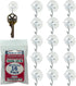 16-Pack Mini 3/4 inch Heavy Duty Suction Cup Hooks for Glass Windows, Made in Pennsylvania, Holds Pound