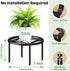 2-Pack Use(11.81" TOSKING Plant Stands - Heavy Duty Low Plant Stand, No Assembly Required Risers for Potted Plants