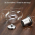 Glass Teapot Stovetop Safe - 20 oz/600 ml Borosilicate Glass Kettle with Loose Leaf Tea Strainer for Flower Blooming Tea