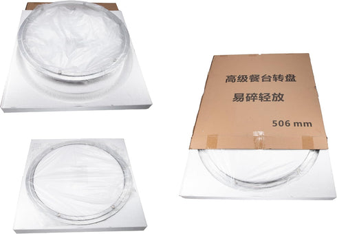 Heavy Duty Aluminum Lazy Susan Rotating Turntable Bearing Swivel Plate for Dining Table (18 inch (12mm))