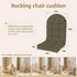 44x19x4 inch Rocking Chair Cushion - Plaid Corduroy Fabric, High-Density Sponge, Durable Comfort Non-Slip Bottom Tufted