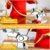 7 Settings 2-in-1 Pasta Maker with Thickness Roller, Cutter, Hand Crank and Table Clamp, Stainless Steel Manual Pasta