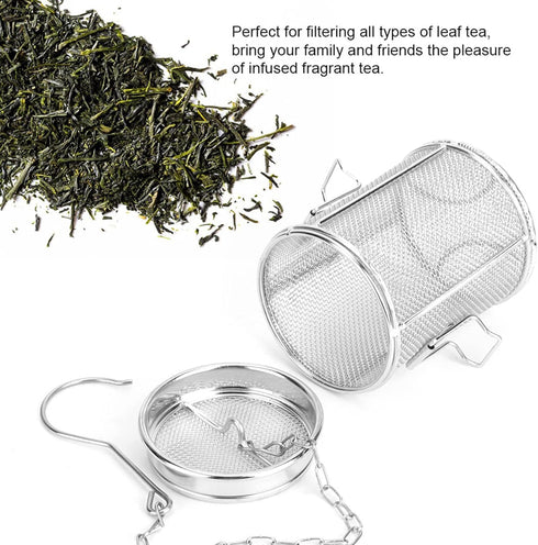 Tea Spice Seasoning Strainer Filter Mesh, Stainless Steel Herbal Filter for Soup Seasonings, Tea Infuser Basket