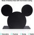 BLACK Mickey Head Premium Stainless Steel Napkin Holder Stand for Kitchen Table and Party
