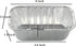 50 Pack 1Lb mini Loaf Pans Heavy Duty Disposable Aluminum Foil Bread Tins Standard Size - 6" X 3.5" X 2.5" Oven Safe Sturdy Small Bread Tin Pans-1 Pound Loaf Pans by Waytiffer