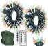 Solhice 2 Pack 20ft Battery Operated String Lights with Remote Outdoor Indoor,