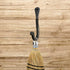 Hand Forged Twisted Wrought Iron Wall Hook, Black Antique Finish Handmade Coat Hook for Kitchen Towel Rack