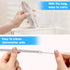 MUTNITT Set of 20 Reusable 10.5" Bent Stainless Steel Straws, 20 Silicone Tips, 5 Cleaning Brushes, 1 Travel Case,
