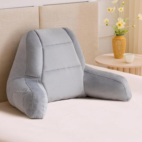 IASEAHK Reading Pillows for Sitting in Bed Adult, Back Pillow for Bed