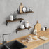 Set 3, 17 Inch Forbena Rustic Floating Book Shelves for Wall of Wood Wall Bookshelf for Bedroom, Wooden Wall Mounted