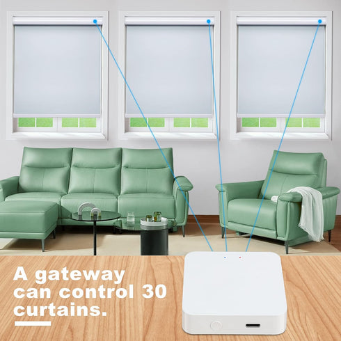 Smart Zigbee Hub for JaeJaes Motorized Shades, Works for Blackout Smart Windows Blinds, Compatible with Alexa