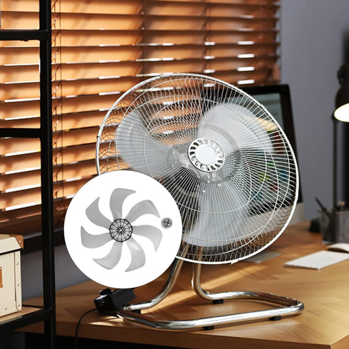 LIFKOME 7 Leaves Fan Blades, 13.4 Inch Electric Table Pedestal Fan Blades Accessories 340mm