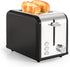 YSSOA 2-Slice Toaster, Retro Stainless-Steel Style with 6 Browning Settings, Extra Wide Slot & Removable Crumb Tray