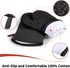 Oven Mitts and Pot Holders Set, 6 Pcs, High Heat Resistant, Large Size, Non-Slip Silicone Surface (Black)