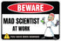 Venicor Mad Scientist Sign Decor - 8 x 12 Inches Aluminum Classroom Science Decorations, Cool Chemistry Poster