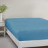Comfort Spaces King Microfiber Fitted Sheet 14" Deep Pocket, Wrinkle Resistant, Teal Bedding