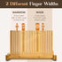 Bread Slicers for Homemade Bread, HDPE Base and Maple Fingers, 4 Thicknesses for Uniform Slices, Foldable Guide