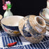 Japanese Retro Style Rice Bowl Set of 4 Porcelain Small Bowls for Cereal, Soup, Dessert, Snack