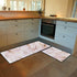 ZKLZI 2 Set Set 17.729.1Inch 17.758.2Inch Kitchen Rugs Kitchen Mats for Floor Pieces Liquid Marble Painting Gold Pink