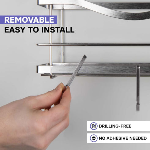 KINCMAX Stainless Steel Heavy Duty S Hooks for Hanging on Shower Caddy, Bathroom Organizers, Rustproof SUS 304 Steel