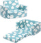 ALIMORDEN Kids 2-in-1 Flip Out Ultra-Soft Snuggle Foam Filled Chair, Blue