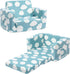 ALIMORDEN Kids 2-in-1 Flip Out Ultra-Soft Snuggle Foam Filled Chair, Blue