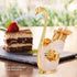 Coffee Dessert Spoon Set, 6PCS Gold Swan Base Holder, Stainless Steel Small Spoons for Ice Cream Cake Coffee