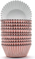 200 Pcs Rose Gold Foil Cupcake Liners, Standard Baking Cups, Muffin Paper Cases
