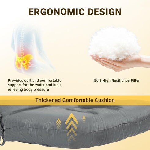43.3 19.7 inches 1 YAFF Adirondack Chair Cushion, Water and Sunscreen Resistant Fabric Outdoor Chair Cushions, Non-Slip