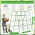 (Green,65"x49.2"x23.6") Extra Large Cucumber Trellis for Raised Bed, U-Shape Garden Trellis for Climbing Plants