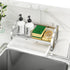 Sink Caddy, Sponge Holder for Kitchen Sink, 304 Stainless Steel Organizer with Removable Drain Tray