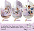 Tiita Kids Sofa, Childrens Couch with Carry Handle, Portable Toddler Foam Sofa Couch, Glow in the Dark Nursery Kids