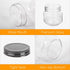 QAPPDA Mason Jars - 8 oz Glass Jars with Lids for Canning, Wide Mouth Spice Jars with Black Lids, Set of 30