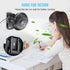 BESKAR Small Clip on Fan, 3 Speeds USB Fan with Strong Airflow for Office and Stroller