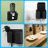 8 Pieces Wall Mount Phone Holder Adhesive, Remote Control Storage Box, Non-Slip Media Organizer for Bedroom and Kitchen
