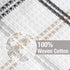 T-FAL Premium Waffle Dish Cloths, 100% Cotton, 12"x13", 4-Pack, Neutral