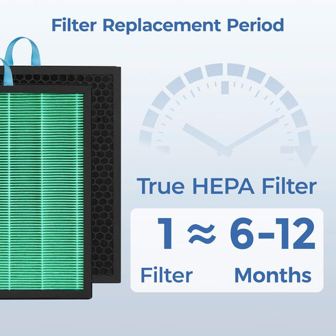Vital 200S Replacement Filter, Compatible with LEVOIT Vital 200S Air Purifier, 3-in-1 H13 True HEPA, 2-Pack