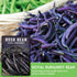 (2 Packs) Royal Burgundy Bush Bean Seeds for Planting - Plant & Grow Stringless Purple Bush Beans in Your Home