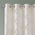 Madison Park Eden Sheer Single Curtain - 50x95, Ivory - Modern Contemporary Light Sheers for Bedroom & Living Room