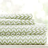 Linen Market Double-Brushed Microfiber Queen Sheet Set - 4 Piece, Oeko-TEX Certified, Puffed Chevron Sage