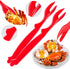 ALDMIO 20Pcs Crab Legs Crackers, Crackers Picks Tools Crab Cracker and Tools for Lobster Crayfish, Easy Opener